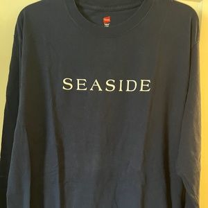 Navy Seaside Long Sleeve Shirt
